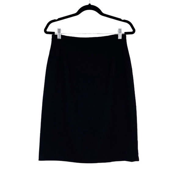 Evan Picone Women’s Size 10 Medium Black 100% Worsted Wool Vintage Pencil Skirt - Picture 1 of 8
